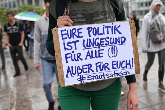 Corona-Demo in Frankfurt am Main