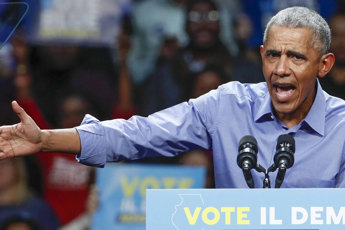 Der frühere US-Präsident Barack Obama 2018: Das Verhalten seines Nachfolgers Trump bereitet ihm große Sorge.
