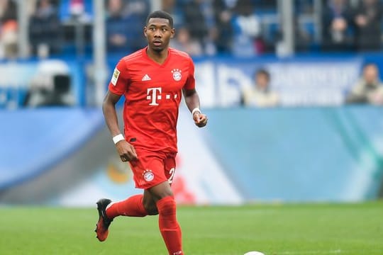David Alaba freute sich über die Trainingseinheit in der heimischen Arena.