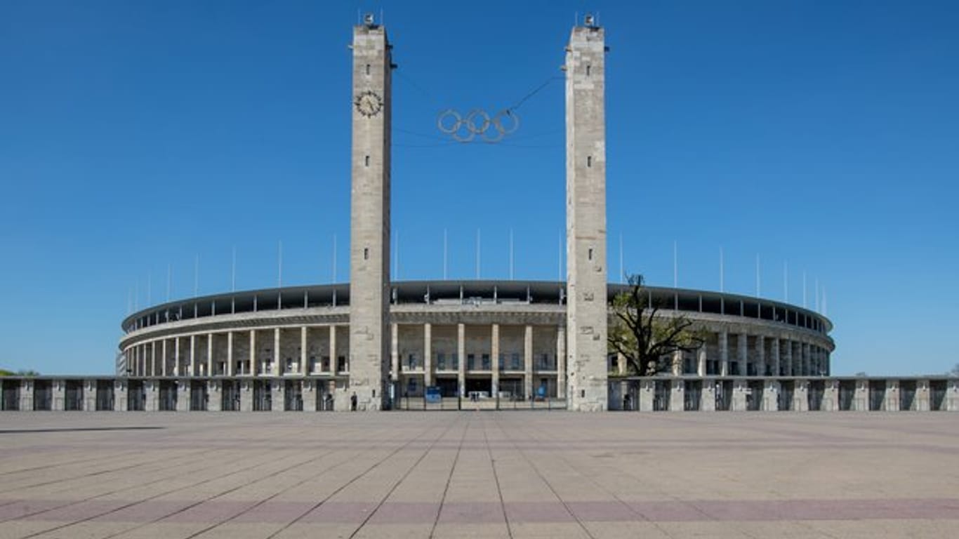 Hertha BSC absolvierte im leeren Olympiastadion eine Geisterspiel-Simulation.