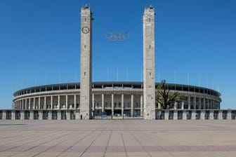 Hertha BSC absolvierte im leeren Olympiastadion eine Geisterspiel-Simulation.