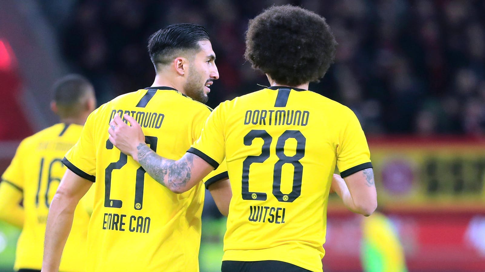 Emre Can und Axel Witsel: Ihr Einsatz gegen Schalke am Samstag ist fraglich. Emre Can und Axel Witsel: Ihr Einsatz gegen Schalke am Samstag ist fraglich.