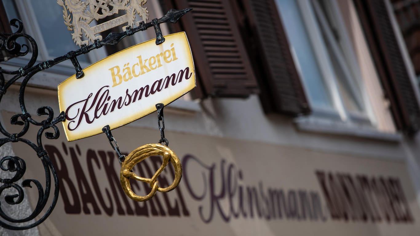 Das Aushängeschild der Bäckerei und Konditorei Klinsmann im Stuttgarter Stadtteil Botnang. Am 1. Juni 2020 schließt die Bäckerei bis auf Weiteres.
