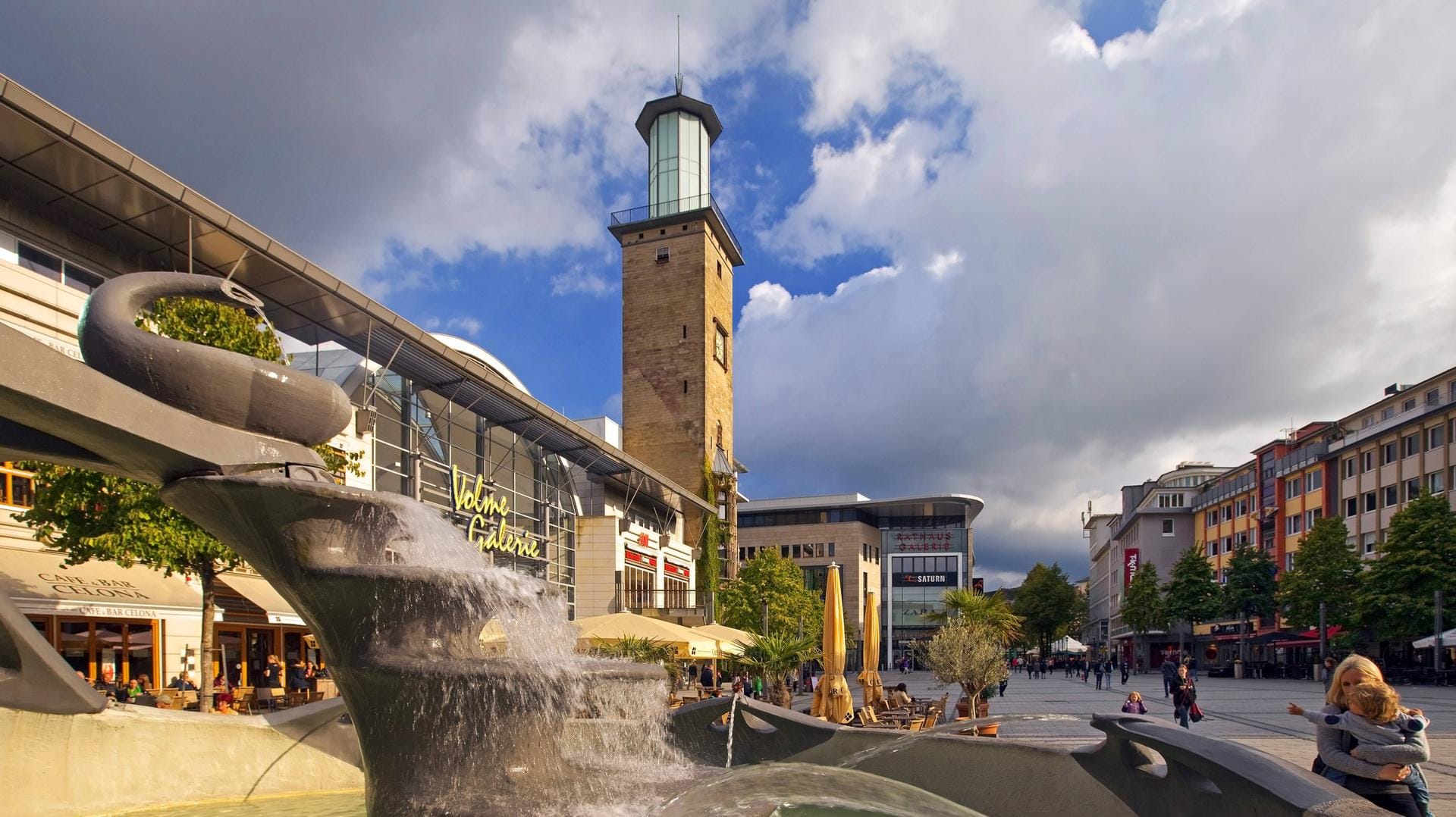 Brunnen auf dem Friedrich-Ebert-Platz in Hagen: Wie viel wissen Sie über die Großstadt?