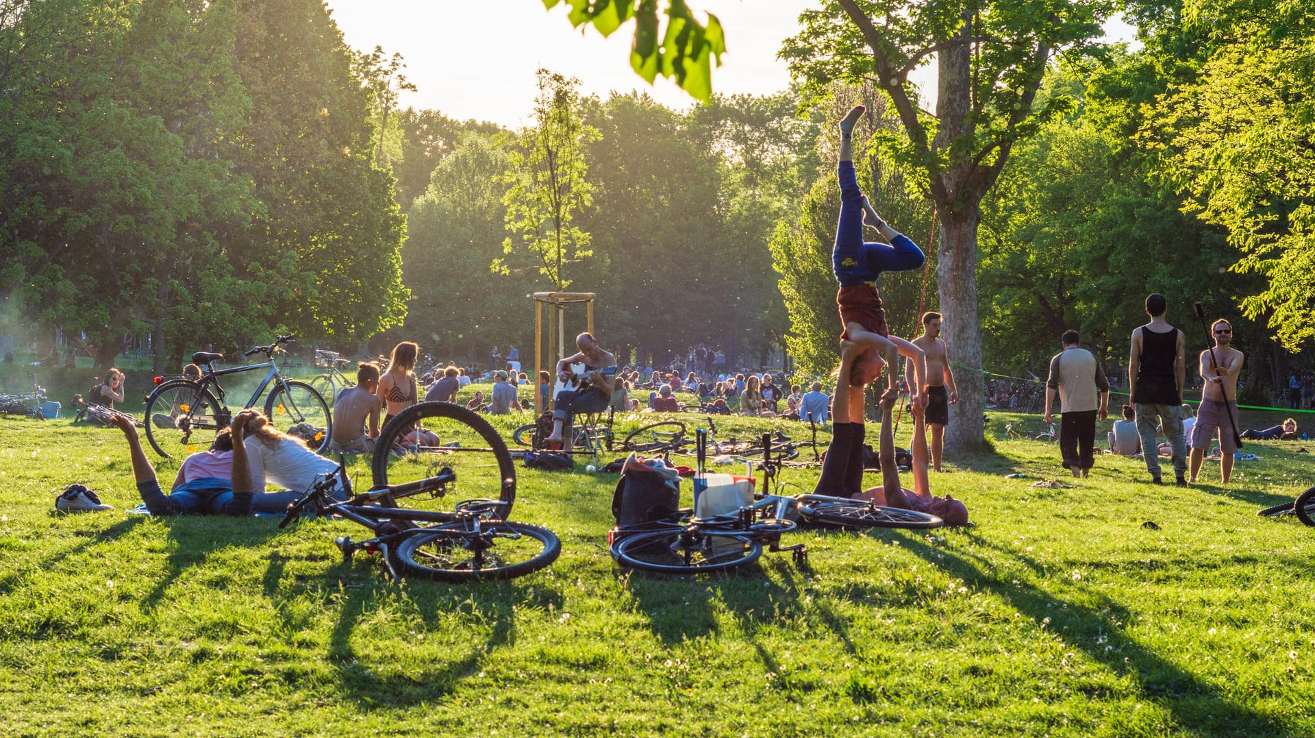 Beliebtes Ausflugsziel von Touristen ist auch der Park am Wiener Prater.