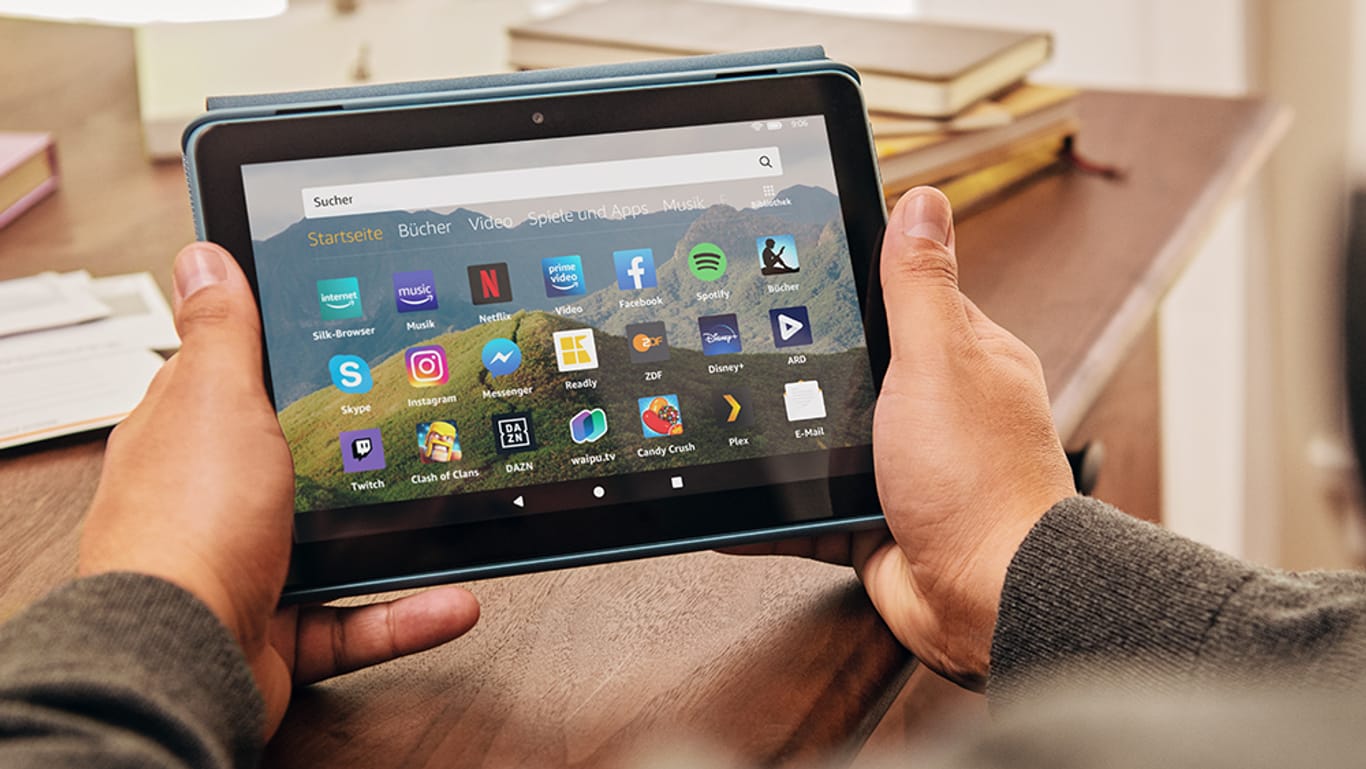 Amazon stellt die neuesten Versionen des Fire-HD-8-Tablets vor.