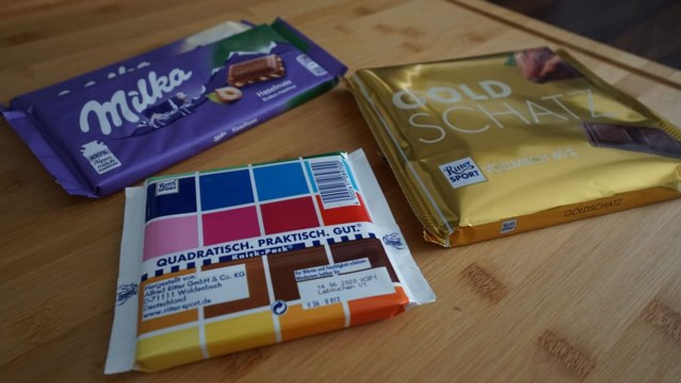 Schokoladentafeln von Milka und Ritter Sport: Dürfen auch andere Tafeln quadratisch sein?