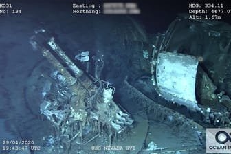 Sensation in 4.600 Metern Tiefe: Forscher haben das Wrack des Kriegsschiffs "USS Nevada" gefunden.