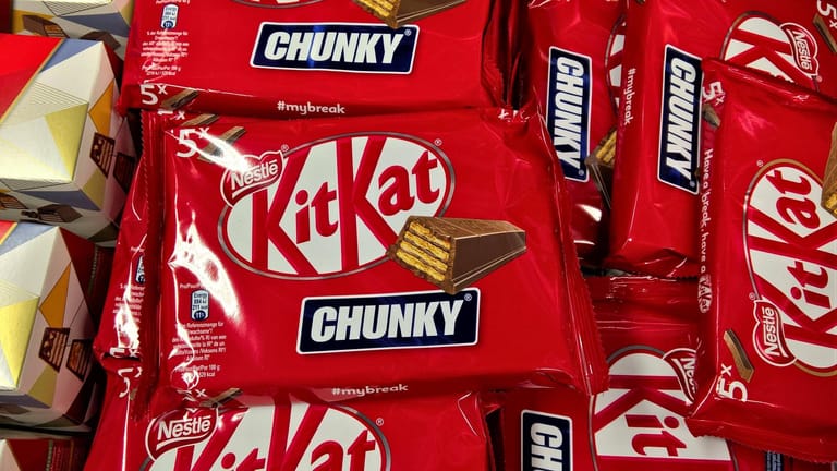 "Kitkat Chunky" im Fünferpack: Die Verpackung hat sich 2020 verkleinert, der Preis ist gleich geblieben.