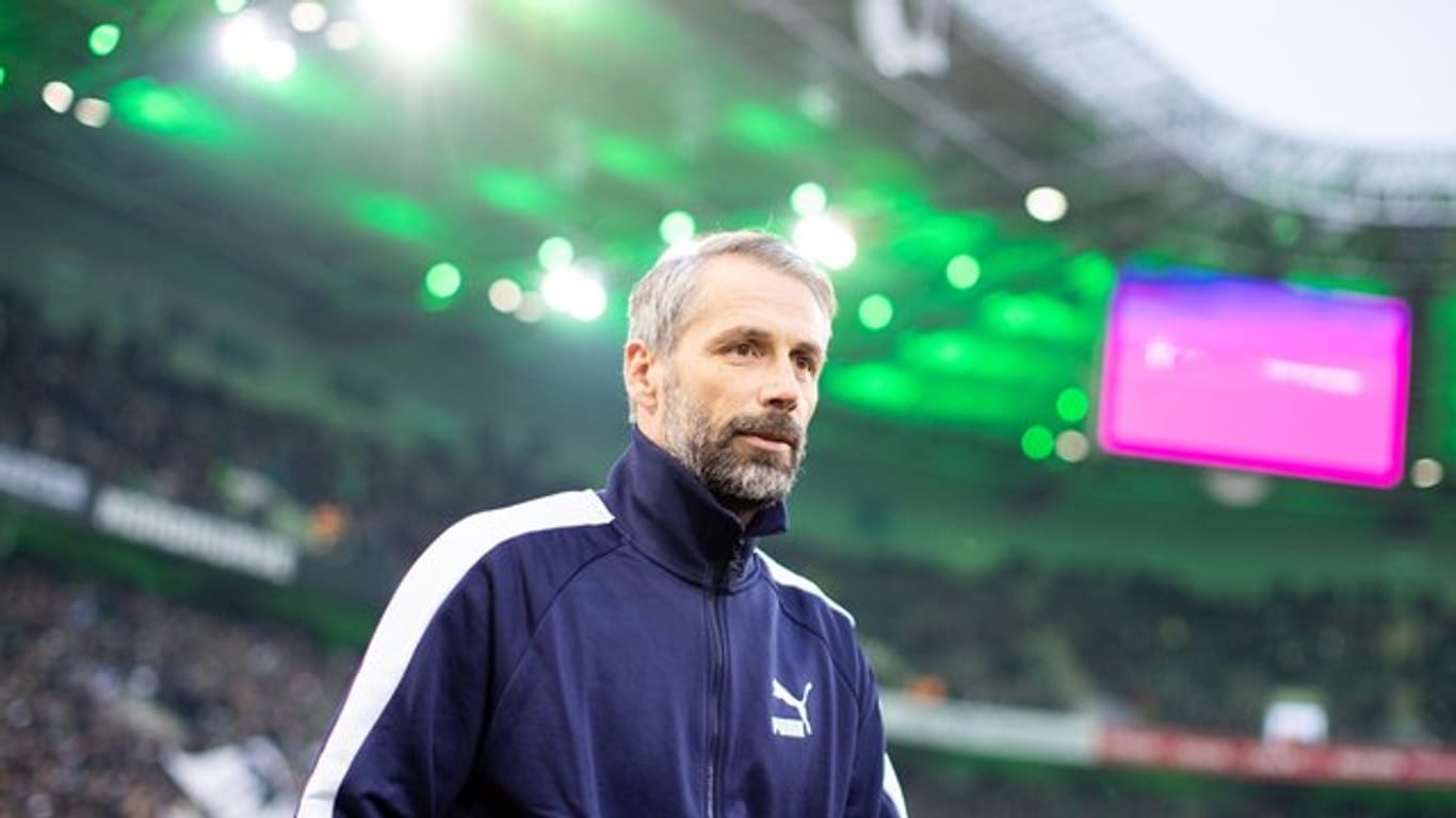 Musste mit Gladbach bereits ein Geisterspiel gegen Köln bestreiten: Borussia-Coach Marco Rose.