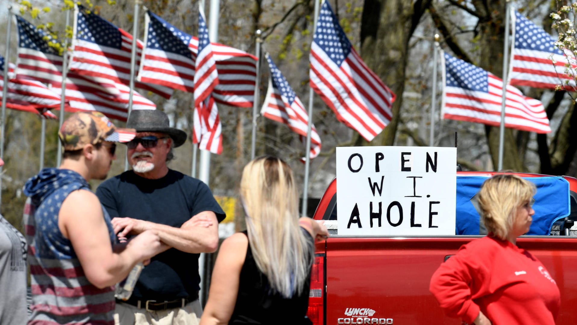 Proteste in Wisconsin: In dem US-Bundesstaat sträuben sich viele Einwohner gegen die verhängte Ausgangssperre.