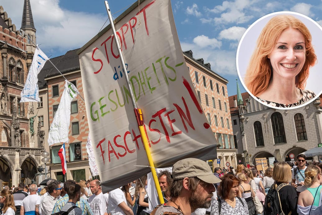 Demonstration gegen die strengen Auflagen im Umgang mit dem Coronavirus: Manche Menschen glauben, dass das Coronavirus ungefährlich ist.