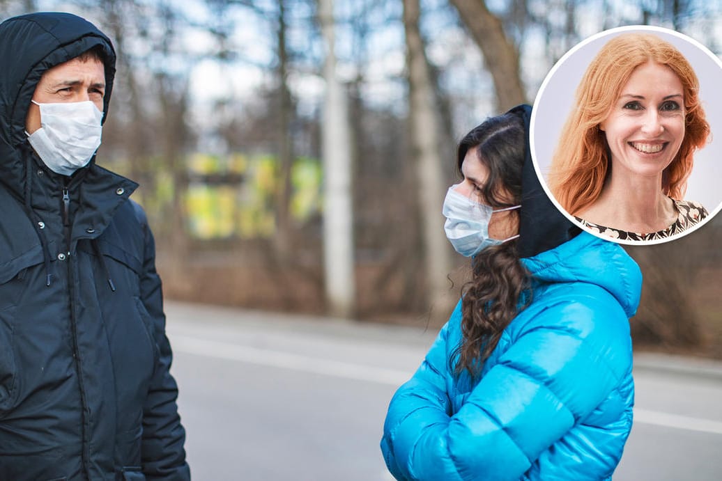 Meckern mit und über Masken: Ständiges Beklagen über die Coronavirus-Einschränkungen ist emotional belastend.