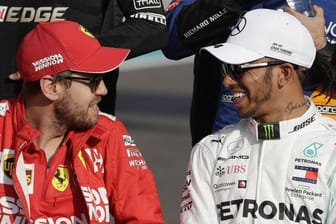 2021 Teamkollegen?: Sebastian Vettel (l) und Lewis Hamilton.