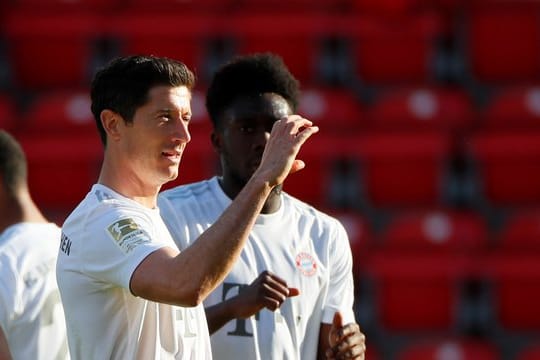 Bayern-Stürmer Robert Lewandowski traf gegen Union Berlin per Elfmeter.