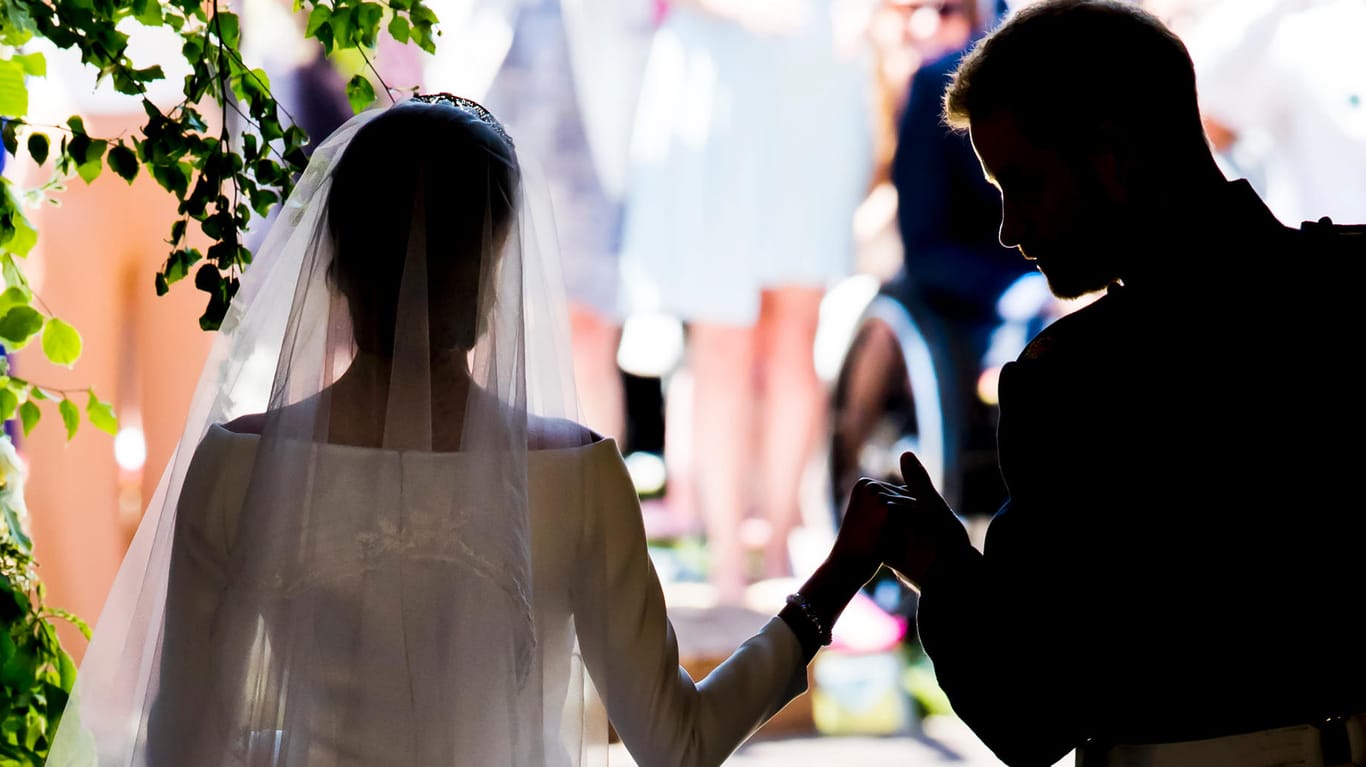Harry und Meghan bei ihrer Hochzeit am 19. Mai 2018: Zwei Jahre später haben sie dem royalen Dasein den Rücken zugewandt.
