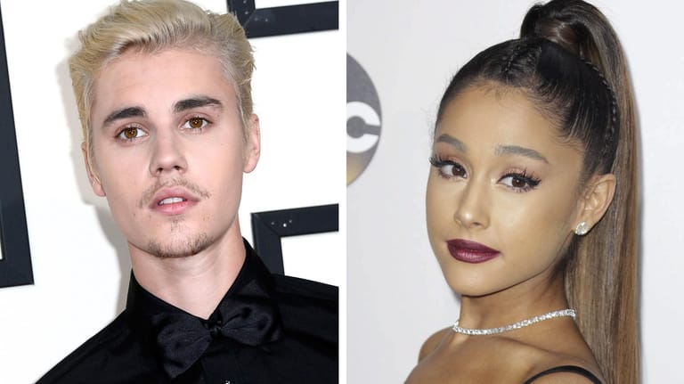 Justin Bieber und Ariana Grande wird vorgeworfen, sich an die Chartsspitze gekauft zu haben.