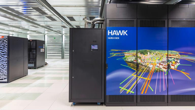 Der Supercomputer HAWK in Stuttgart: Unbekannte attackierten Hochleistungsrechner in Europa.