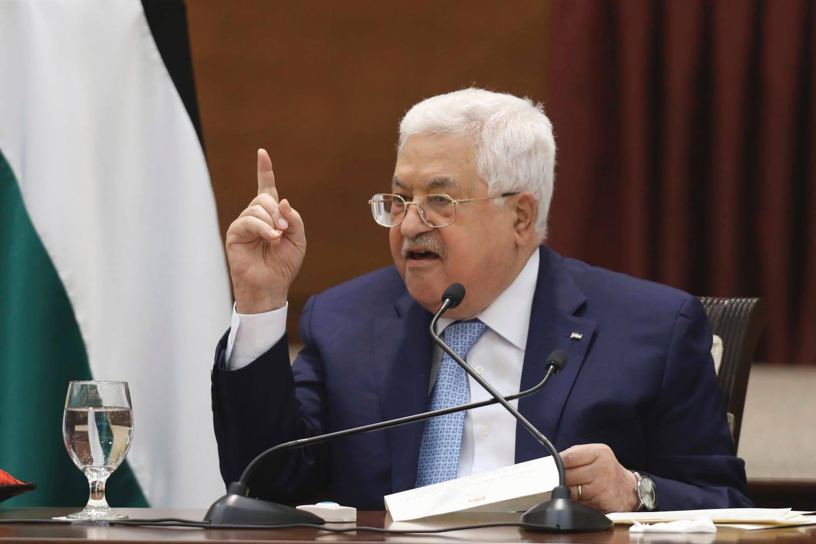 Mahmud Abbas: Der Palästinenserpräsident what ein Ende aller Vereinbarungen mit Israel und den USA erklärt.