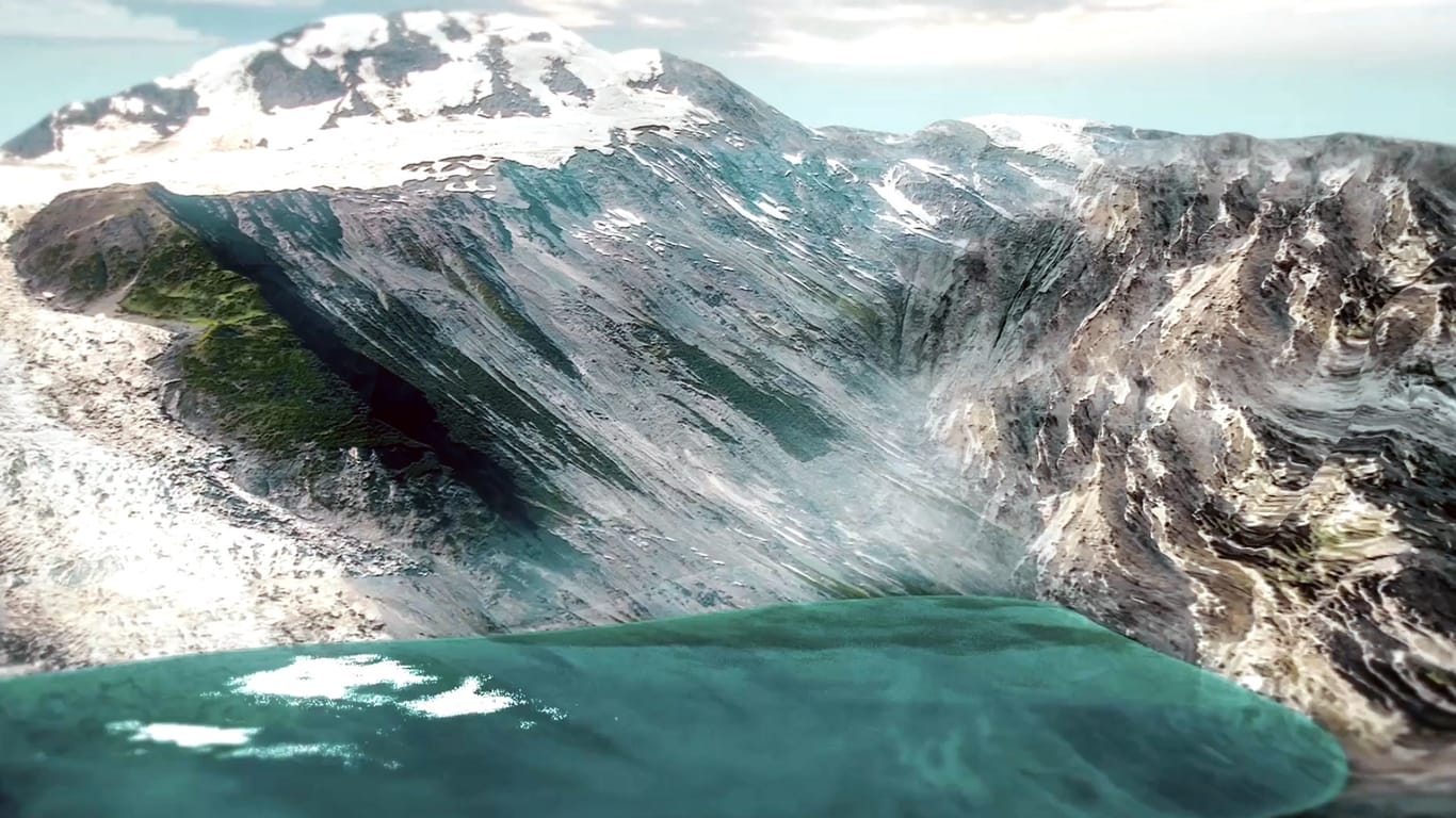 In der Arktis könnte sich ein gigantischer Tsunami auftürmen.