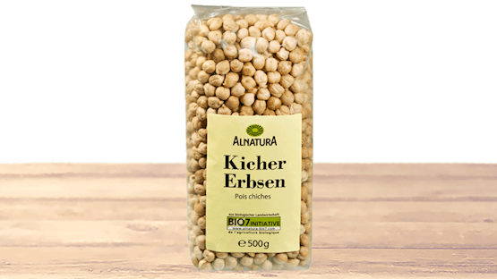 Kirchererbsen von Alnatura: Dieses Produkt wird derzeit zurückgerufen.