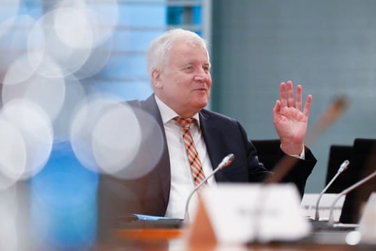 Bundesinnenminister Horst Seehofer (CSU) vor Beginn der wöchentlichen Kabinettssitzung.