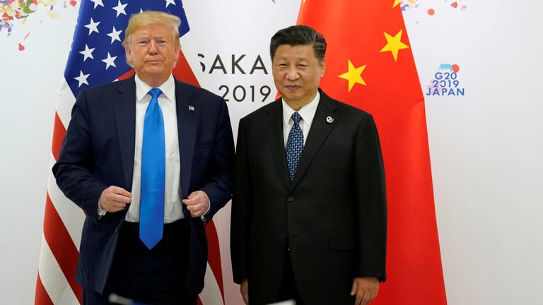 US-Präsident Donald Trump und sein chinesischer Amtskollege Xi Jinping: Die USA und China ringen um den Platz der führenden Weltmacht.