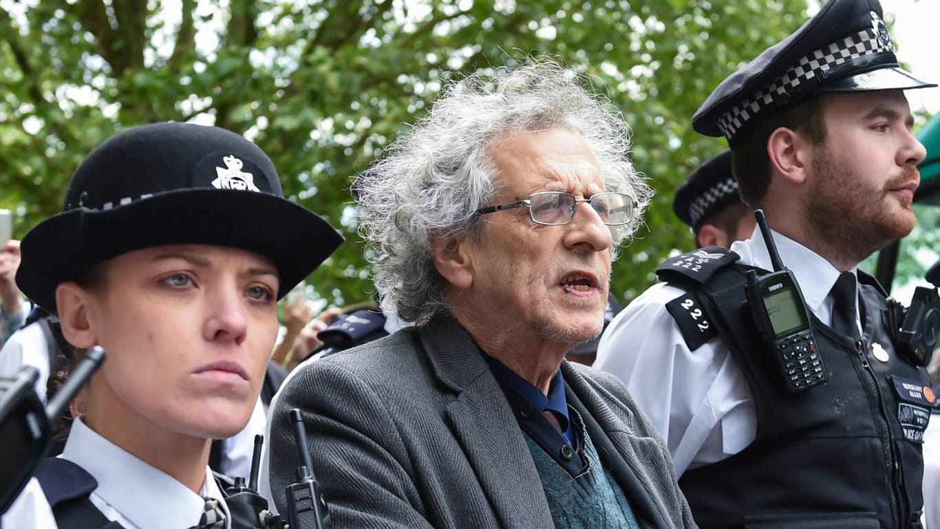 Piers Corbyn: Der Bruder des früheren Oppositionsführers Jeremy Corbyn wurde im Londoner Hyde Park festgenommen.