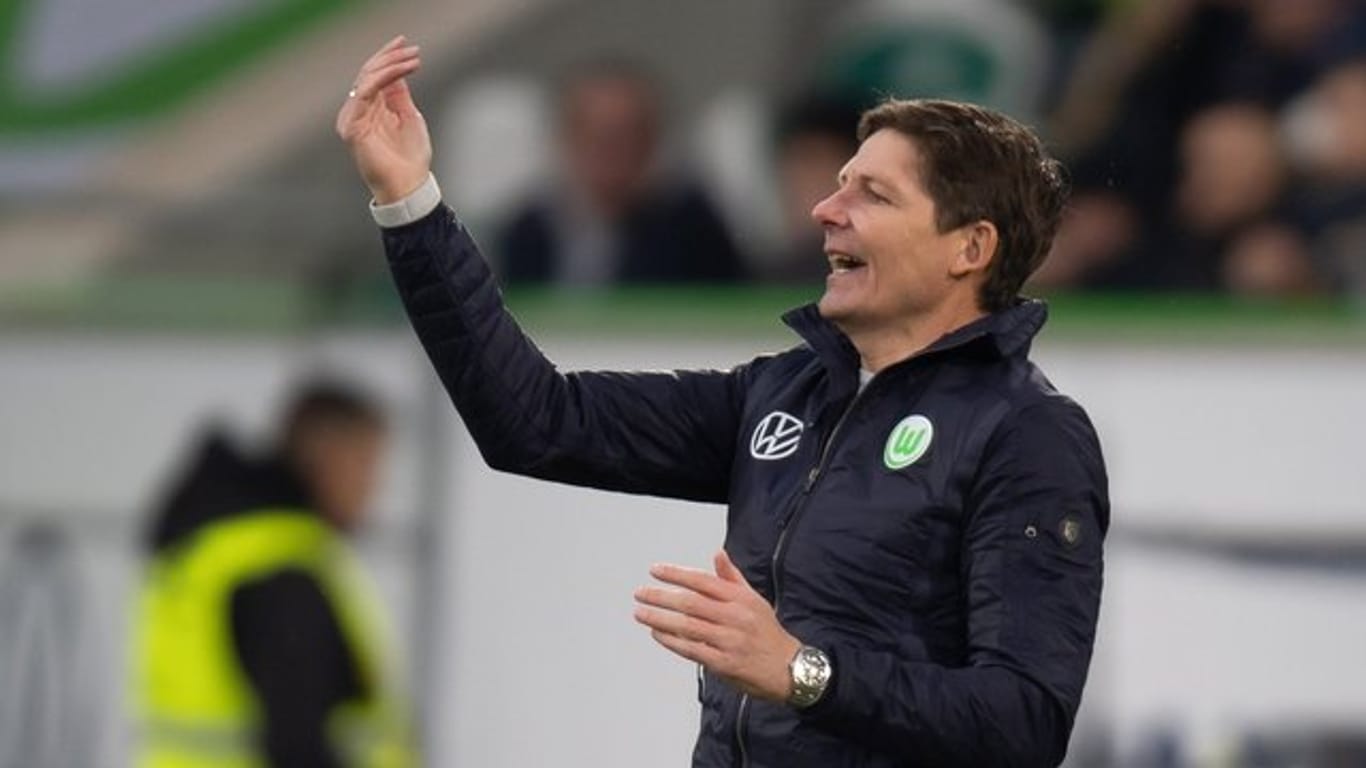 Wolfsburg-Coach Oliver Glasner war im Training unzufrieden mit seinem Team.