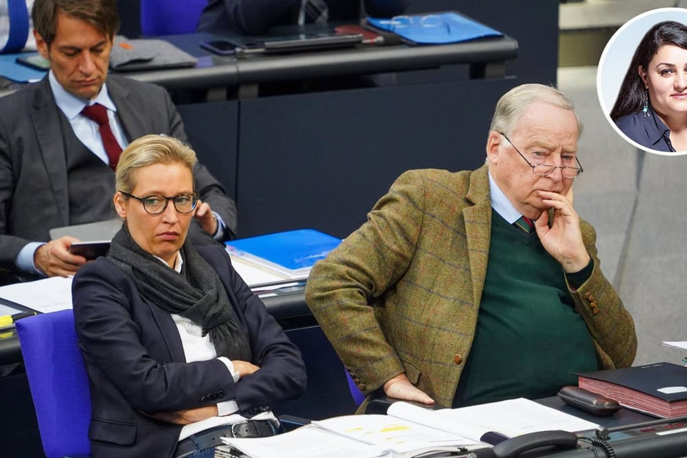 AfD im Bundestag: t-online.de-Kolumnistin Lamya Kaddor (r.) sieht Rechtspopulisten durch die Corona-Krise entzaubert.