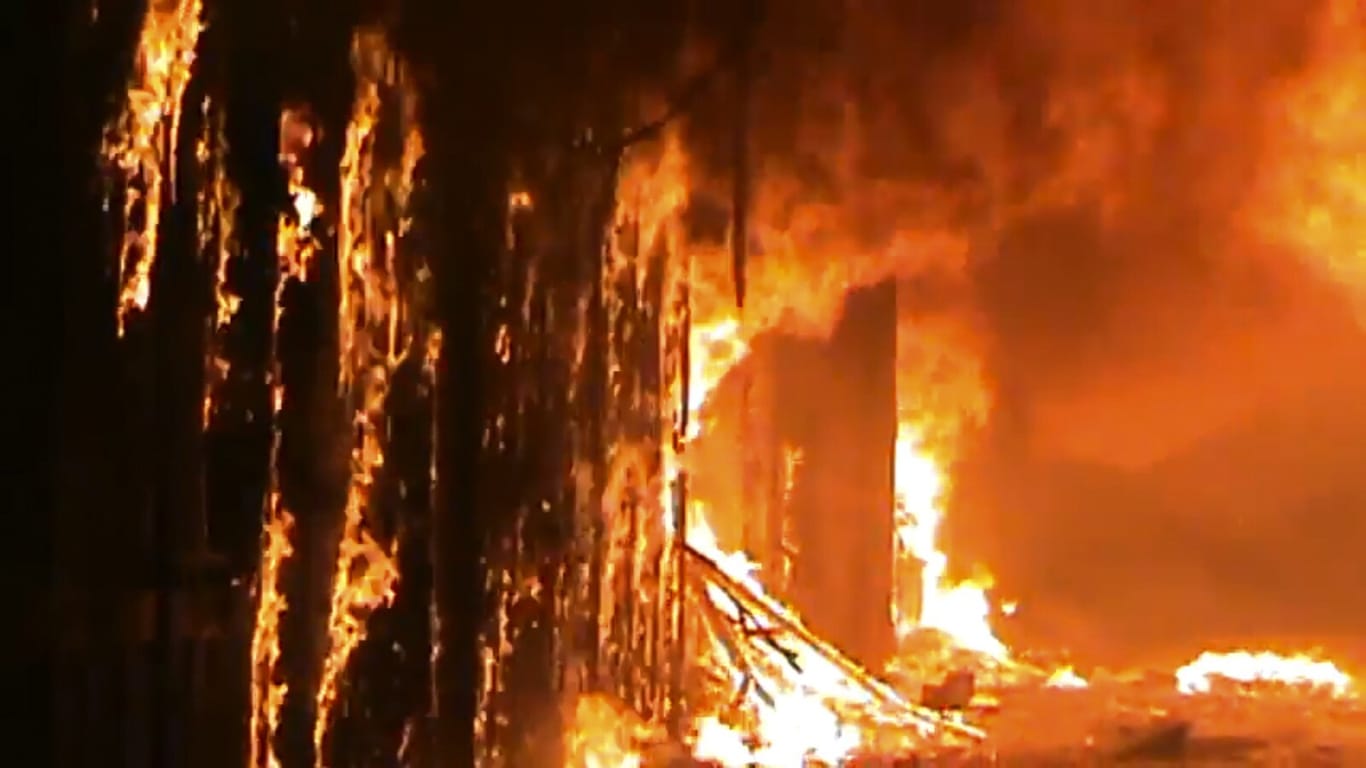 Der Brand zerstörte große Teile des Suqs.