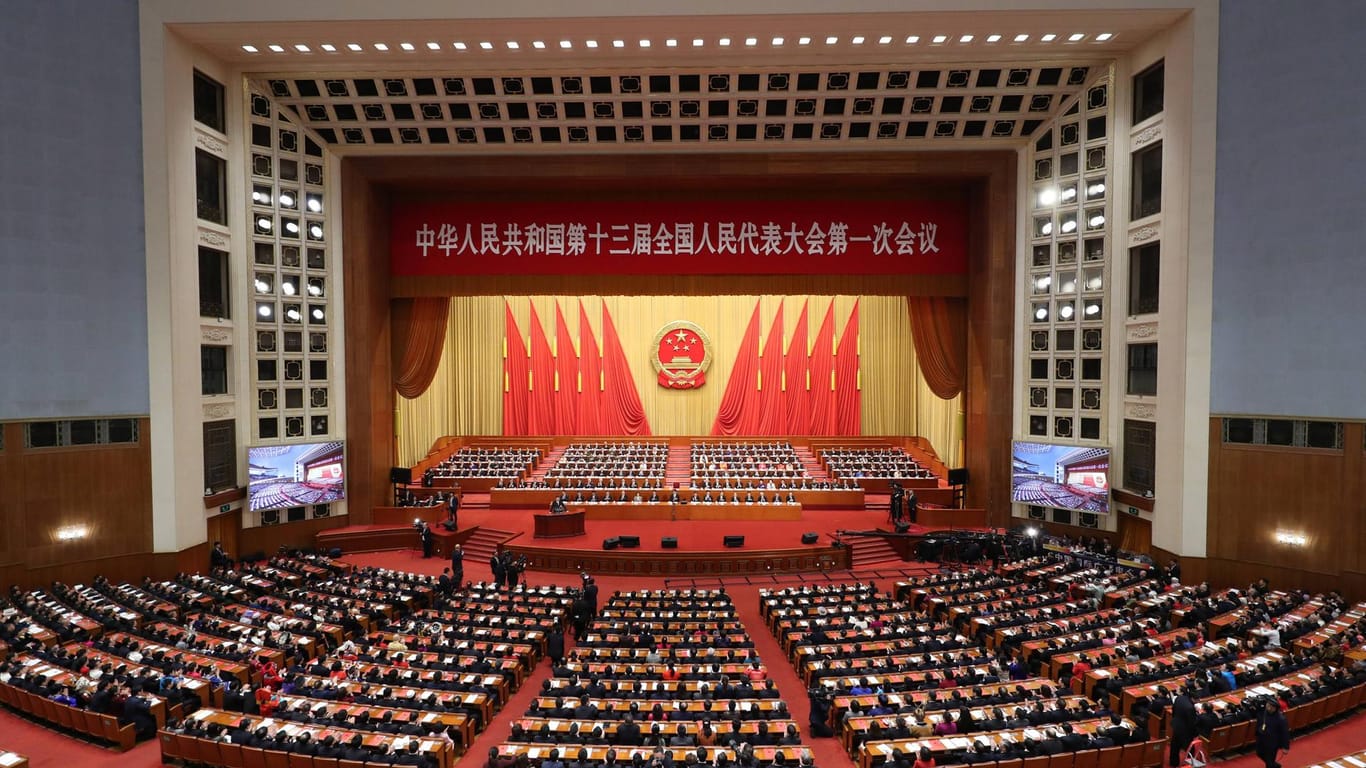 Nationaler Volkskongress in Peking (Archivfoto): Auch in diesem Jahr werden hunderte Parteikader im Großen Plenarsaal zusammenkommen.