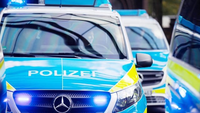 Mehrere Streifenwagen der Polizei stehen aufgereiht nebeneinander (Symbolbild): In Bonn wurde auf einen Pkw geschossen. Mehrere Streifenwagen der Polizei stehen aufgereiht nebeneinander (Symbolbild): In Bonn wurde auf einen Pkw geschossen.