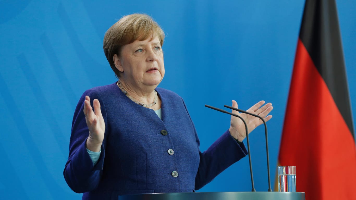 Kanzlerin Angela Merkel: "Wir werden dafür Sorge tragen, dass Europa aus dieser Krise so hervorgeht."