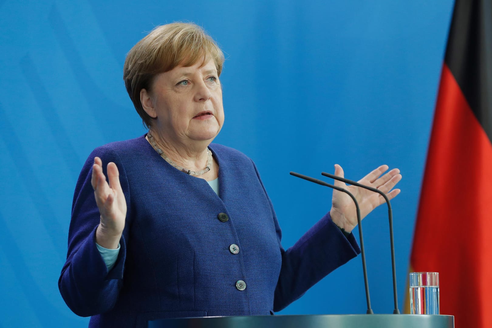 Kanzlerin Angela Merkel: "Wir werden dafür Sorge tragen, dass Europa aus dieser Krise so hervorgeht."