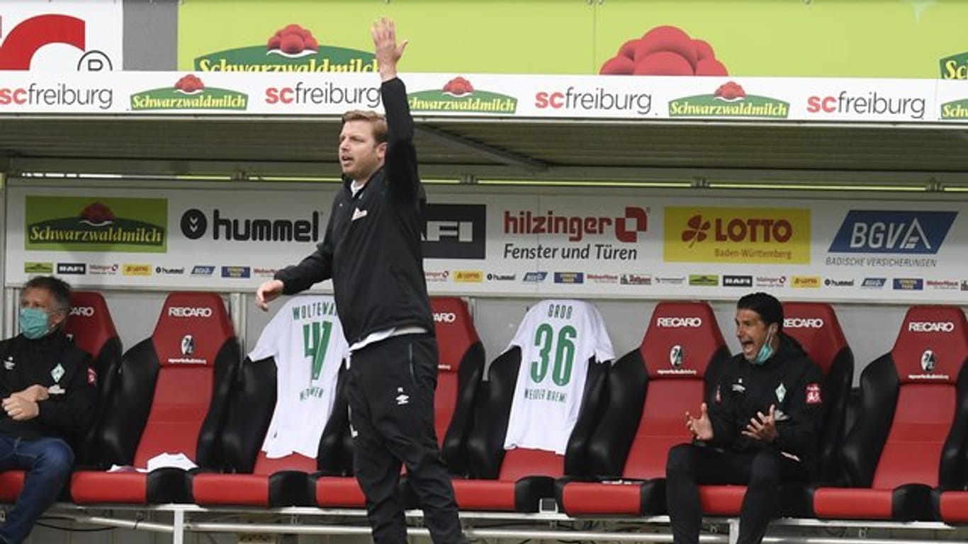 Trainer Florian Kohfeldt feierte mit Werder einen wichtigen Auswärtssieg.
