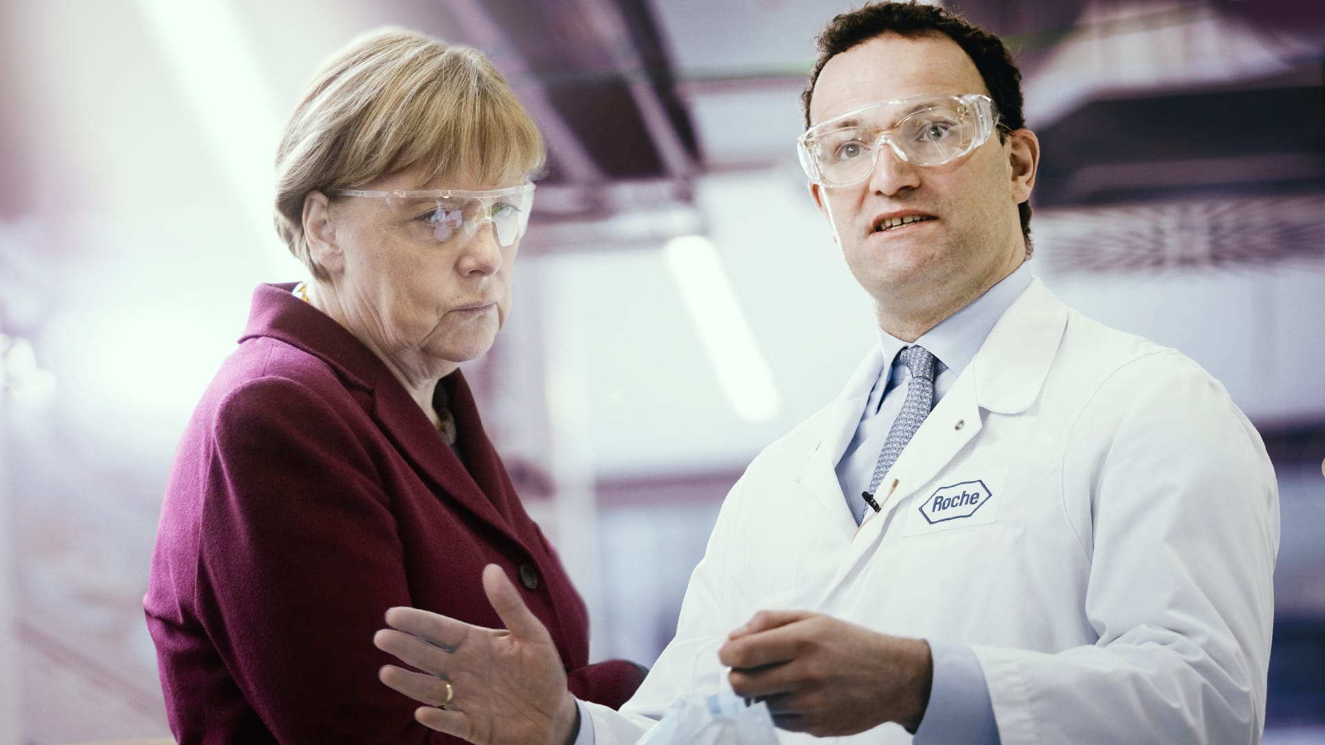 Bundeskanzlerin Angela Merkel und Gesundheitsminister Jens Spahn (Symbolmontage): Auf die Pandemie war Deutschland hinsichtlich von Schutzausrüstung schlecht vorbereitet.