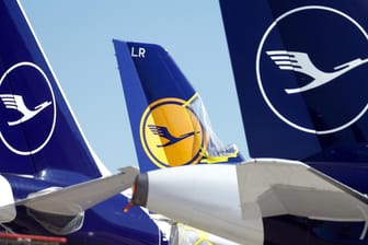 Flugzeuge der Lufthansa in Frankfurt am Main: Die Airline war in der Corona-Krise schwer unter Druck geraten.