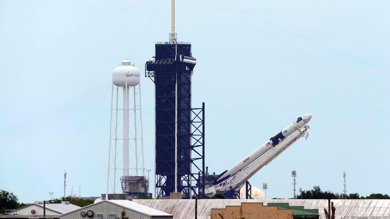 Space X Falcon 9: Die Rakete soll am heutigen MIttwoch zur Internationalen Raumstation ISS starten.
