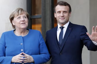 Milliardenplan der EU-Kommission: Bundeskanzlerin Merkel und der französische Staatschef Macron sind bei den Details einer Meinung.