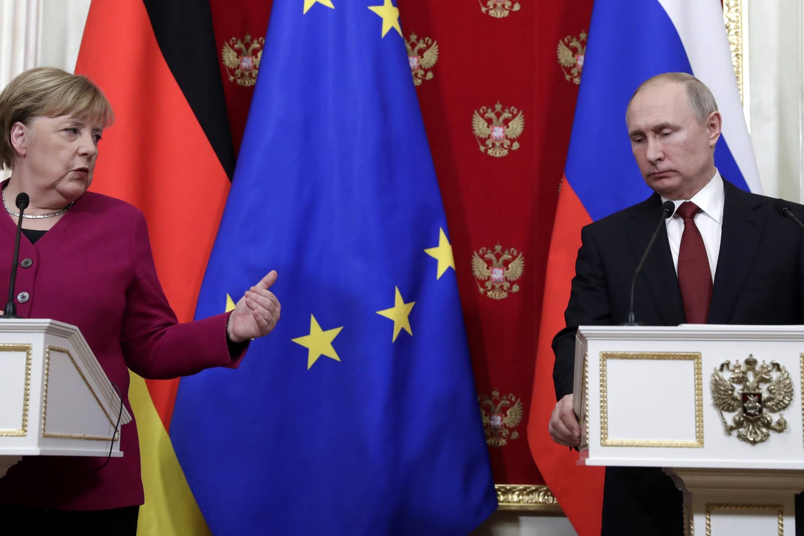 Angela Merkel: Hat Russland für sein Verhalten kritisiert.
