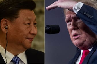 Chinas Staats- und Parteichef Xi Jinping fordert die amerikanische Macht von US-Präsident Trump heraus.