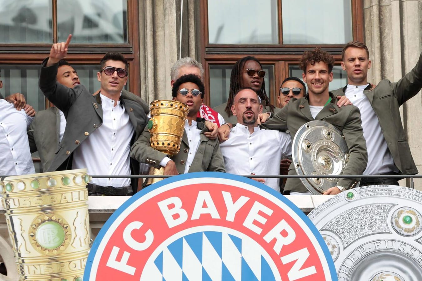 Meisterfeier des FC Bayern: Bilder wie diese aus dem vergangenen Mai wird es in diesem Jahr nicht vom Marienplatz geben.