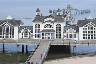 Seebrücke Sellin: Dort ist am Abend ein Feuer ausgebrochen.