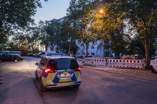 Polizisten und Feuerwehrleute wurden bei ihrem Eintreffen von der gewaltbereiten Gruppe mit Steinen beworfen.