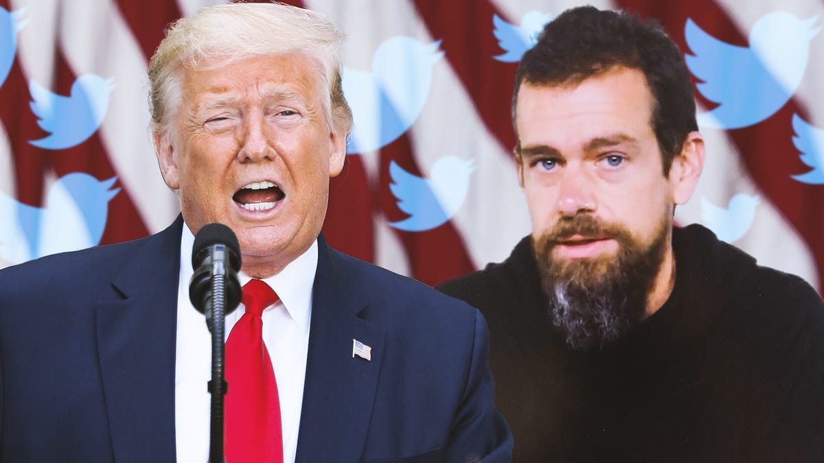 US-Präsident Donald Trump und Twitter-Chef Jack Dorsey: Das private Konto von Trump hat mehr als 80 Millionen Follower.