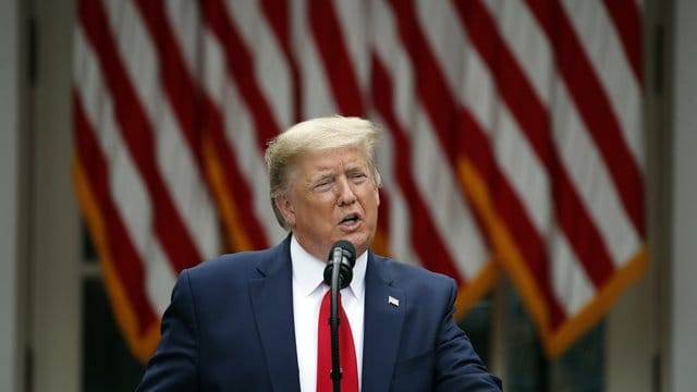 US-Präsident Donald Trump kündigt das Ende der Zusammenarbeit mit der WHO an. US-Präsident Donald Trump kündigt das Ende der Zusammenarbeit mit der WHO an.