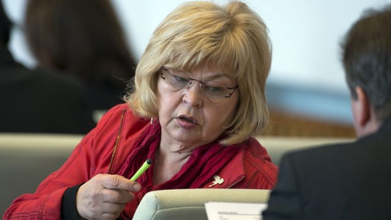 Die damalige Abgeordnete im Landtag von Mecklenburg-Vorpommern, Barbara Borchardt (Die Linke).
