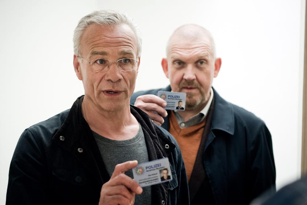 Die Kommissare aus Köln: Max Ballauf (Klaus J. Behrendt) und Freddy Schenk (Dietmar Bär, hinten) ermitteln in einem Fall von 2018.