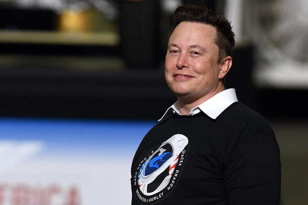 Elon Musk: "Das Tranpolin funktioniert", witzelte der Unternehmer nach dem Start der bemannten SpaceX-Rakete zur ISS.